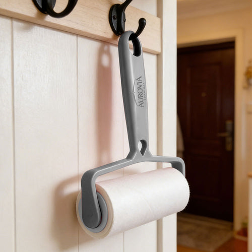 Aurovia Essentials Lint Roller Starter Set (Handle + 5 Rolls)