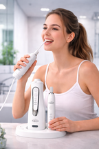 Aurovia Essentials Oral Care Combo — Electric Toothbrush + Water Flosser