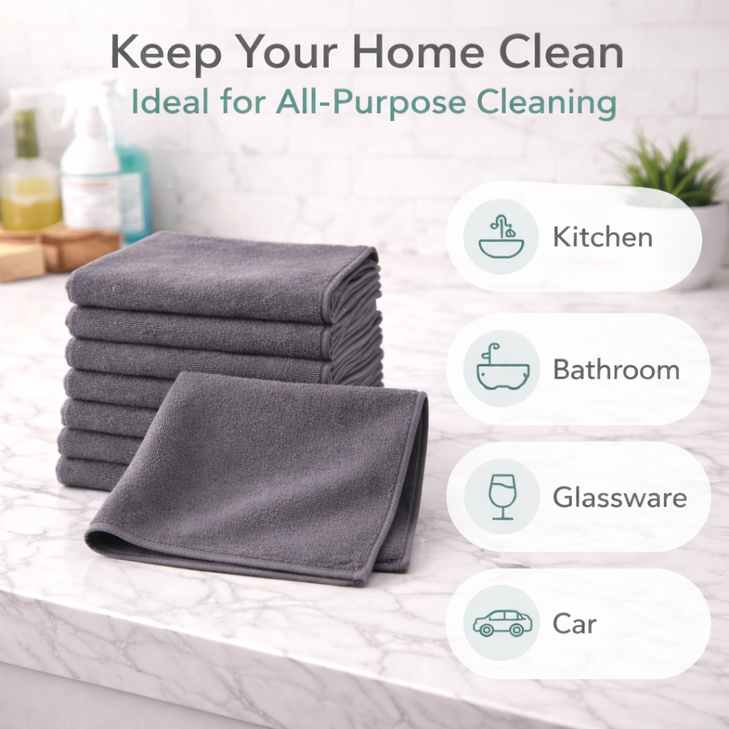 Aurovia Essentials Microfibre Cleaning Towel — 300 GSM