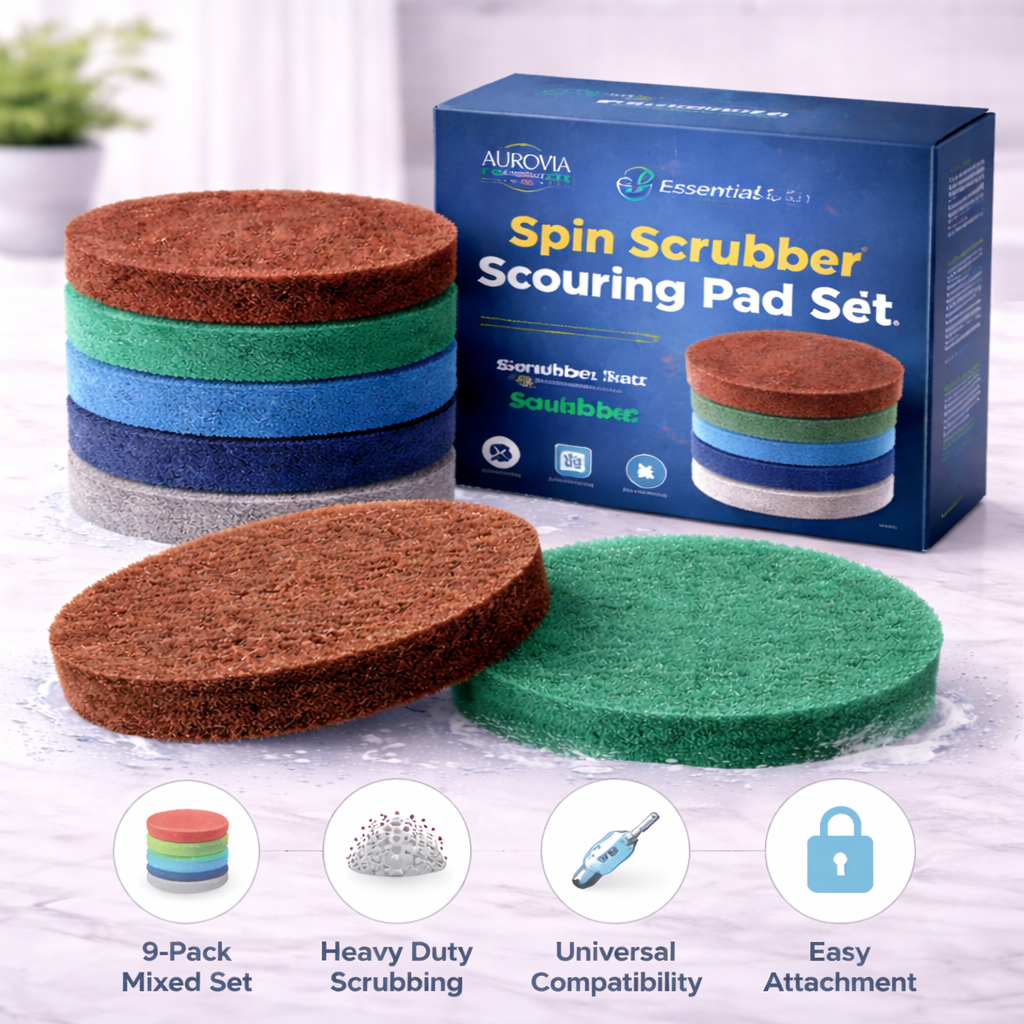 Aurovia Essentials Spin Scrubber Scouring Pad Set (Mixed)