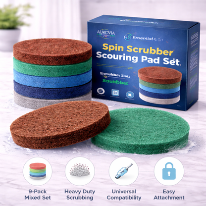 Aurovia Essentials Spin Scrubber Scouring Pad Set (Mixed)